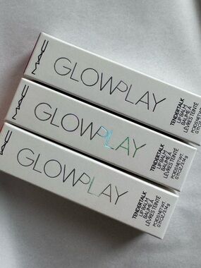 MAC Cosmetics Glowplay Tendertalk Lip Balm Trio - Pink, Blue, Green Sheen